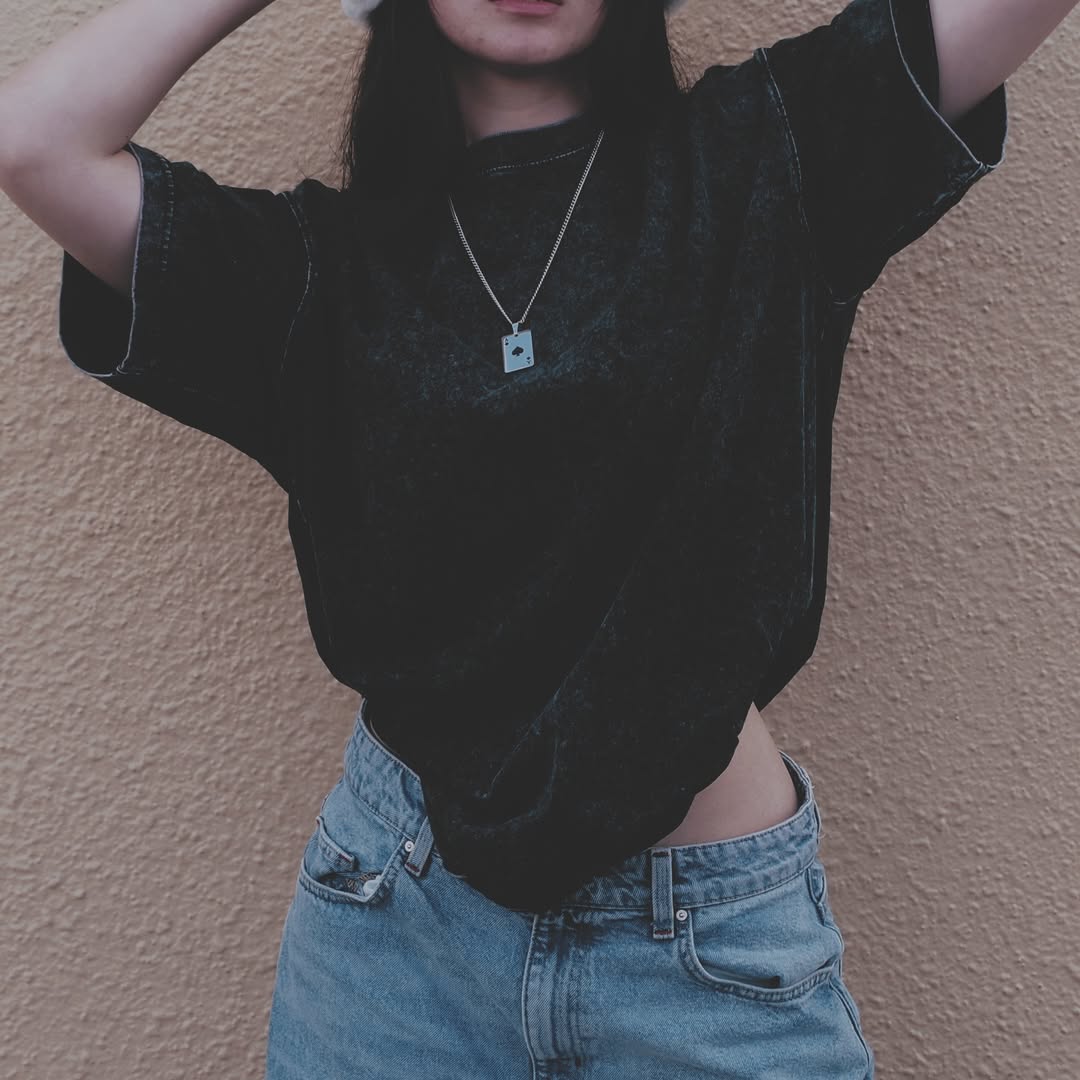 No. 1, Star Relic, Vintage Short Sleeve T-Shirt, 100% Cotton, Black
